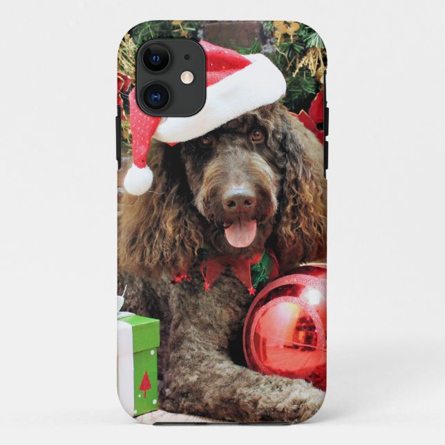 Coques Case-Mate iPhone Noël - LabraDoodle - Harley (Dos)