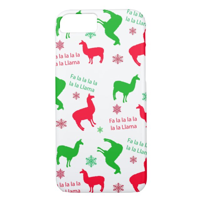 Coques Case-Mate iPhone Noël Llama Fa la Llama (Dos)