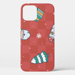 Case-Mate iPhone Case Noël Minimaliste : Design sans couture rouge.