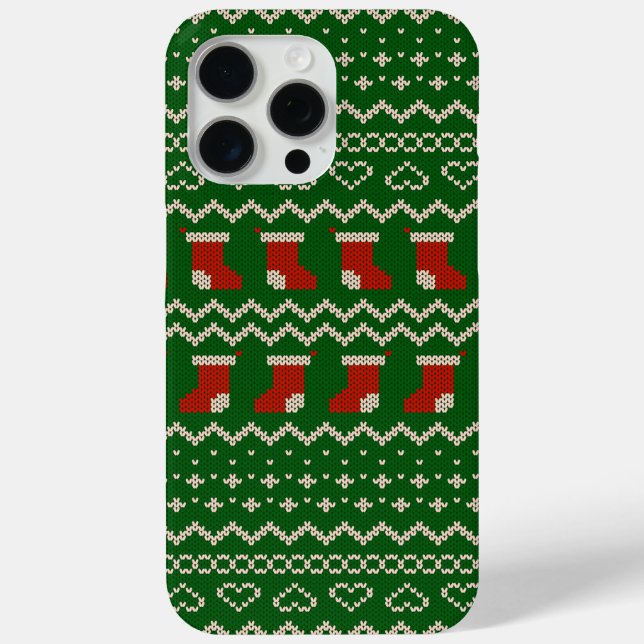 Coques Case-Mate iPhone Noël Motif doux et moche (Verso)