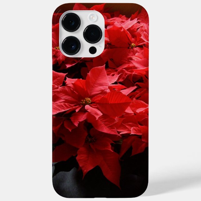 Coques Case-Mate iPhone Noël Poinsettias Rouge (Verso)