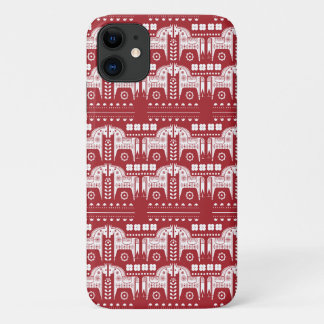 Case-Mate iPhone Case Noël Red Reindeer Forêt scandinave nordique