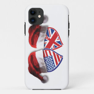 Coque Case-Mate Pour iPhone Noël Royaume-Uni USA Chauffages patriotiques