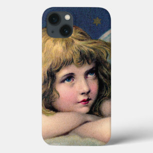 Case-Mate iPhone Case Noël vintage, Bel Ange avec des Étoiles d'Or