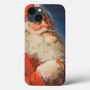 Coques Pour iPhone Noël vintage, Père Noël Liste des enfants sages ou