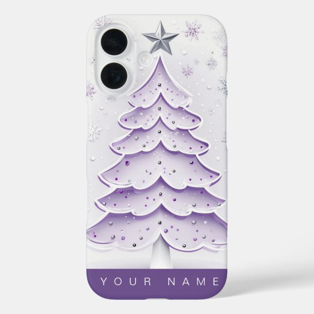 Coques Case-Mate iPhone Noël Violet (Verso)