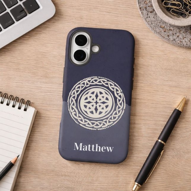 Coques Case-Mate iPhone Noeud celtique avec nom (Créateur téléchargé)