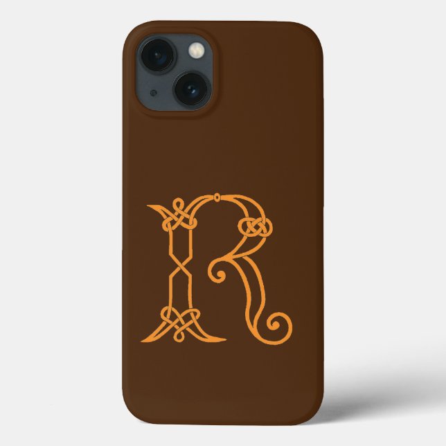 Coques Case-Mate iPhone Noeud celtique R personnalisé (Verso)