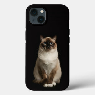 Case-Mate iPhone Case Noir 4 Luxe iPhone 13, Chat Birman