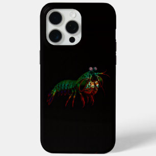 Coque iPhone 15 Pro Max Noir 4 Luxe iPhone 15 Pro Max, Crevette Mantis