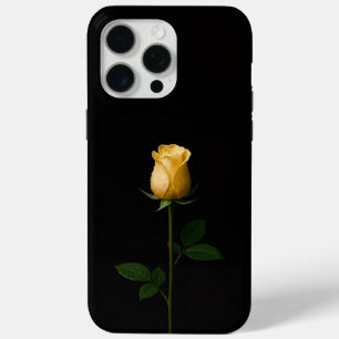 Coque iPhone 15 Pro Max Noir 4 Luxe iPhone 15 Pro Max, Rose Jaune Ensoleil