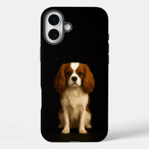 Coques iPhone 16 Plus Noir 4 Luxe iPhone 16 Plus, Cavalier Spaniel