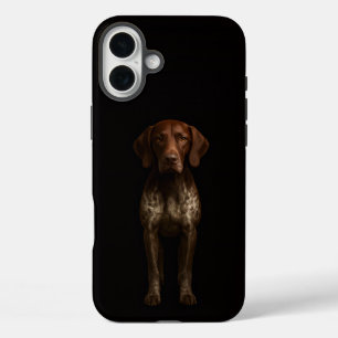 Coques iPhone 16 Plus Noir 4 Luxe iPhone 16 Plus, Chien Braque Allemand
