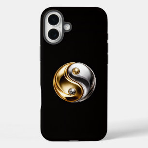 Coques iPhone 16 Plus Noir 4 Luxe iPhone 16 Plus, Harmonie Yin Yang
