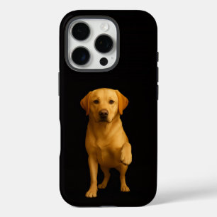 Coques iPhone 16 Pro Noir 4 Luxe iPhone 16 Pro, Labrador Tendre