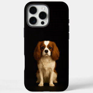 Coques iPhone 16 Pro Max Noir 4 Luxe iPhone 16 Pro Max, Cavalier Spaniel