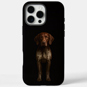 Coques iPhone 16 Pro Max Noir 4 Luxe iPhone 16 Pro Max, chien Braque allema