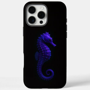 Coques iPhone 16 Pro Max Noir 4 Luxe iPhone 16 Pro Max , Hippocampe Violet