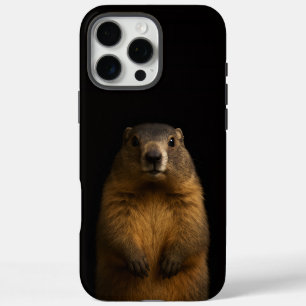 Coques iPhone 16 Pro Max Noir 4 Luxe iPhone 16 Pro Max, Marmotte Douce