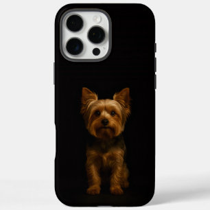 Coques iPhone 16 Pro Max Noir 4 Luxe iPhone 16 Pro Max, Yorkshire Terrier