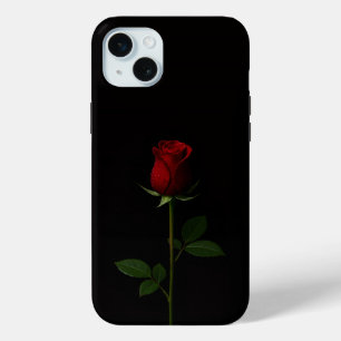 Coque iPhone 15 Mini Noir 4 Luxe, Rose Rouge Velours iPhone 15 Plus