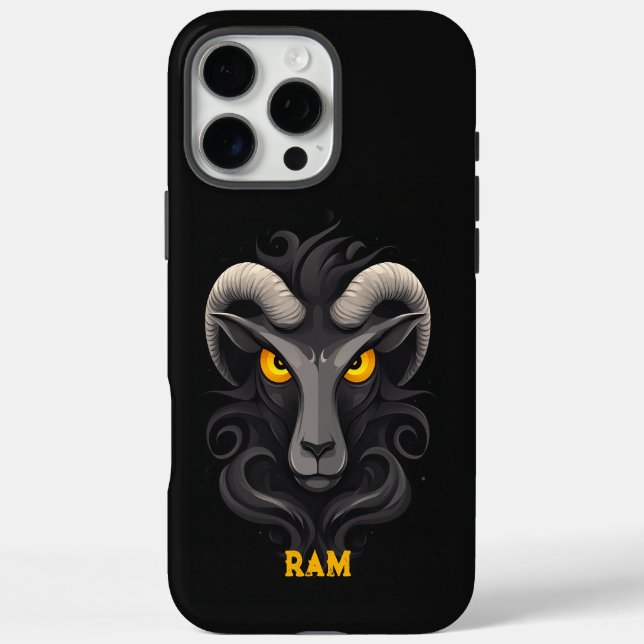 Coques Case-Mate iPhone Noir bélier (Verso)