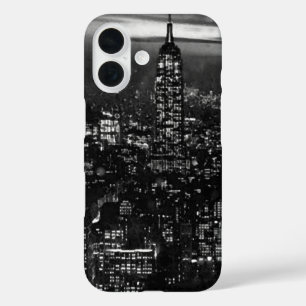 Coques iPhone 16 Noir Blanc Retro New York