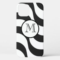 noir + blanc zèbre rayure motif moderne
