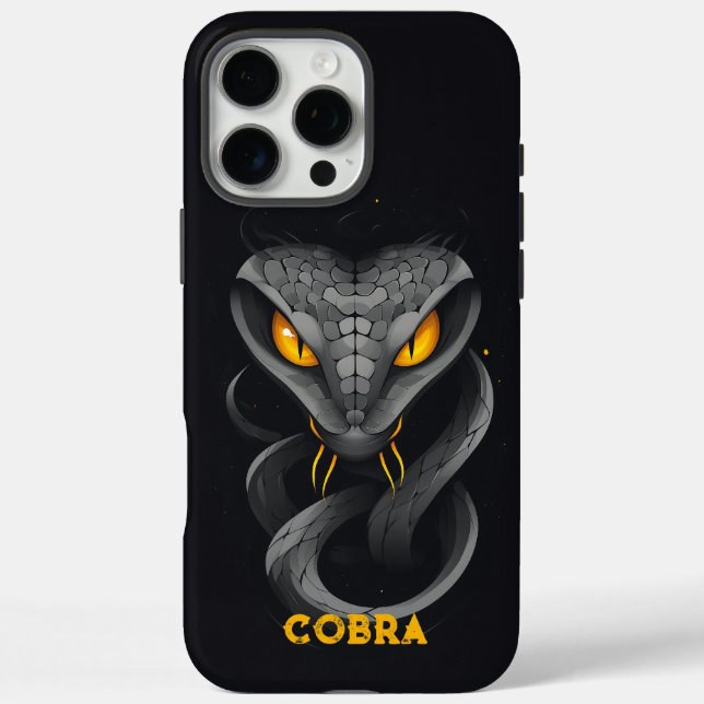 Coques Case-Mate iPhone Noir Cobra en colère (Verso)