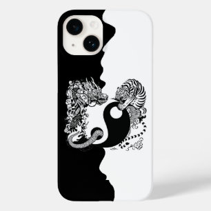 Coque Pour iPhone 14 Noir et blanc