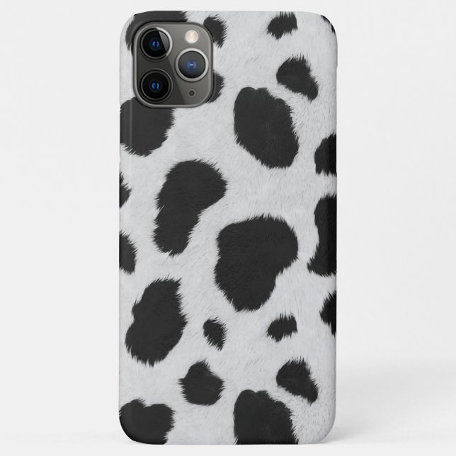 Coques Case-Mate iPhone Noir et blanc motif de peau de vache (Dos)