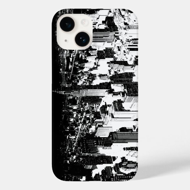 Coques Case-Mate iPhone Noir et blanc New York City (Verso)