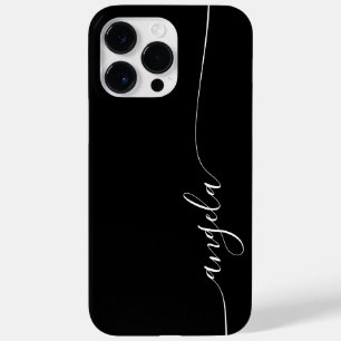 Coque Pour Pour iPhone 14 Pro Max Noir et blanc signature élégante