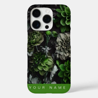 Coques iPhone 16 Pro Noir Garden Green