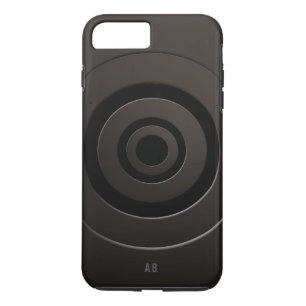 Coque Case-Mate Pour iPhone Noir moderne de cercles géométriques avec toutes
