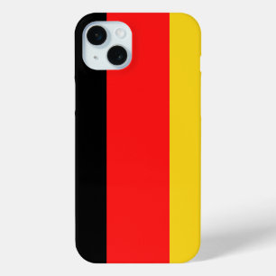 Coque iPhone 15 Mini Noir rouge jaune Allemagne