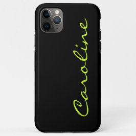 Case-Mate iPhone Case Noir tendance moderne avec n'importe quel nom