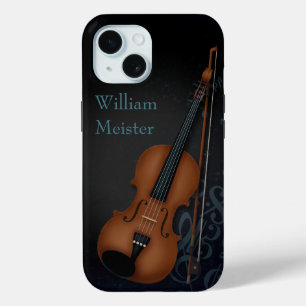 Coque Pour iPhone 15 Noir violoniste de Haute Bohème