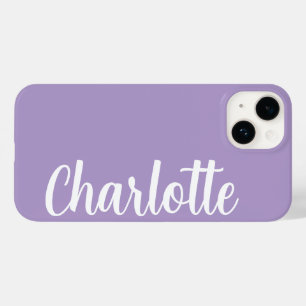 Coque Pour iPhone 14 Nom customisé Monogramme minimal moderne élégant