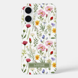 Coques iPhone 16 Nom de belles fleurs sauvages botaniques