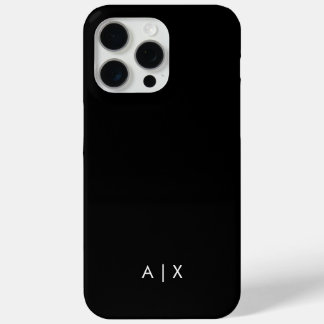 Coque iPhone 15 Pro Max Nom de couple simple monogrammé
