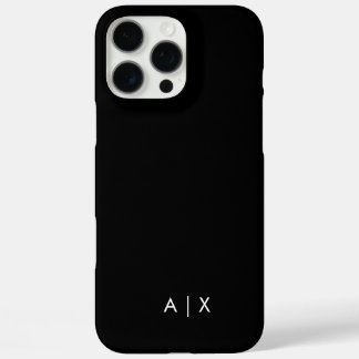 Coques iPhone 16 Pro Max Nom de couple simple monogrammé