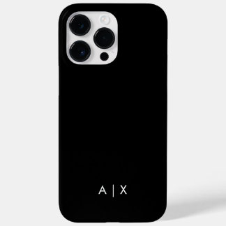 Coque Pour Pour iPhone 14 Pro Max Nom de couple simple monogrammé