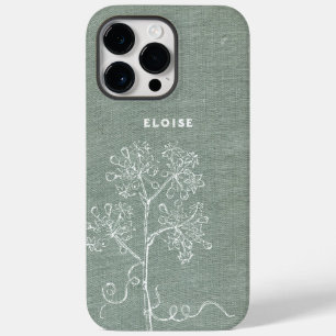 Coque Pour Pour iPhone 14 Pro Max Nom de couverture de livre vintage floral personna