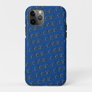 Case-Mate iPhone Case Nom de George bleu,
