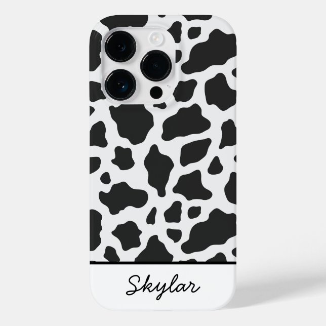 Coques Case-Mate iPhone Nom de la courbe personnalisée du Poster de animal (Verso)
