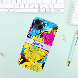 Case-Mate iPhone Case Nom de la marguerite florale de l'art personnalisé