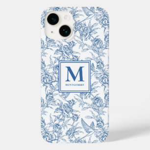 Coque Pour iPhone 14 Nom de la toile française bleue