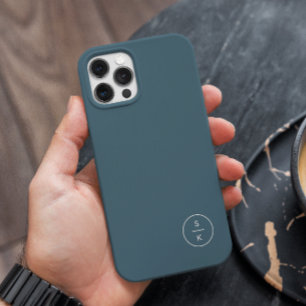 Coque Pour Pour iPhone 14 Pro Max Nom de monogramme moderne simple