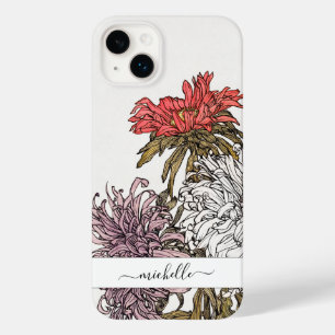 Coque Pour iPhone 14 Plus Nom de script floral élégant vintage